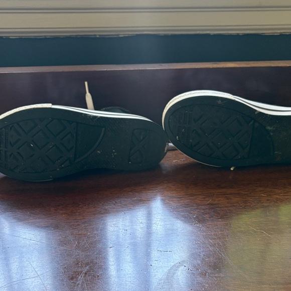 Converse Black and White High Top Sneakers - Picture 5 of 6